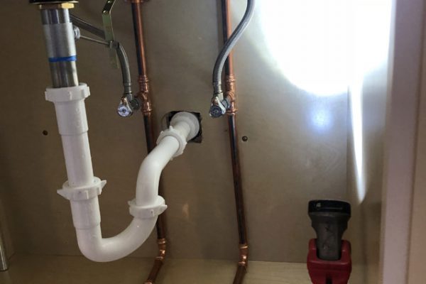 New construction plumbing installation